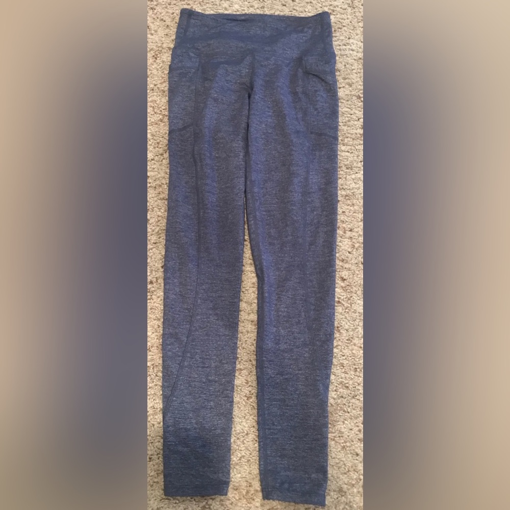 Athleta | heather Blue Legging With Pockets size Extra Small